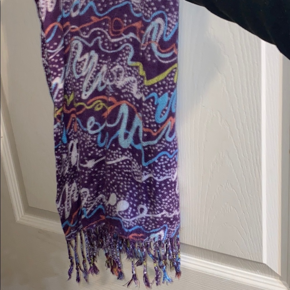 Purple colored scarf